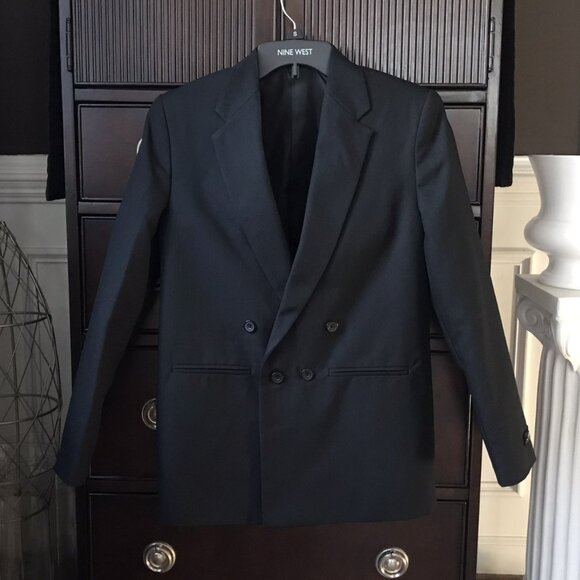 New! Retro, Black Sport Coat, Boys Suit Jacket, Blazer, Special Occasion - Picture 1 of 7